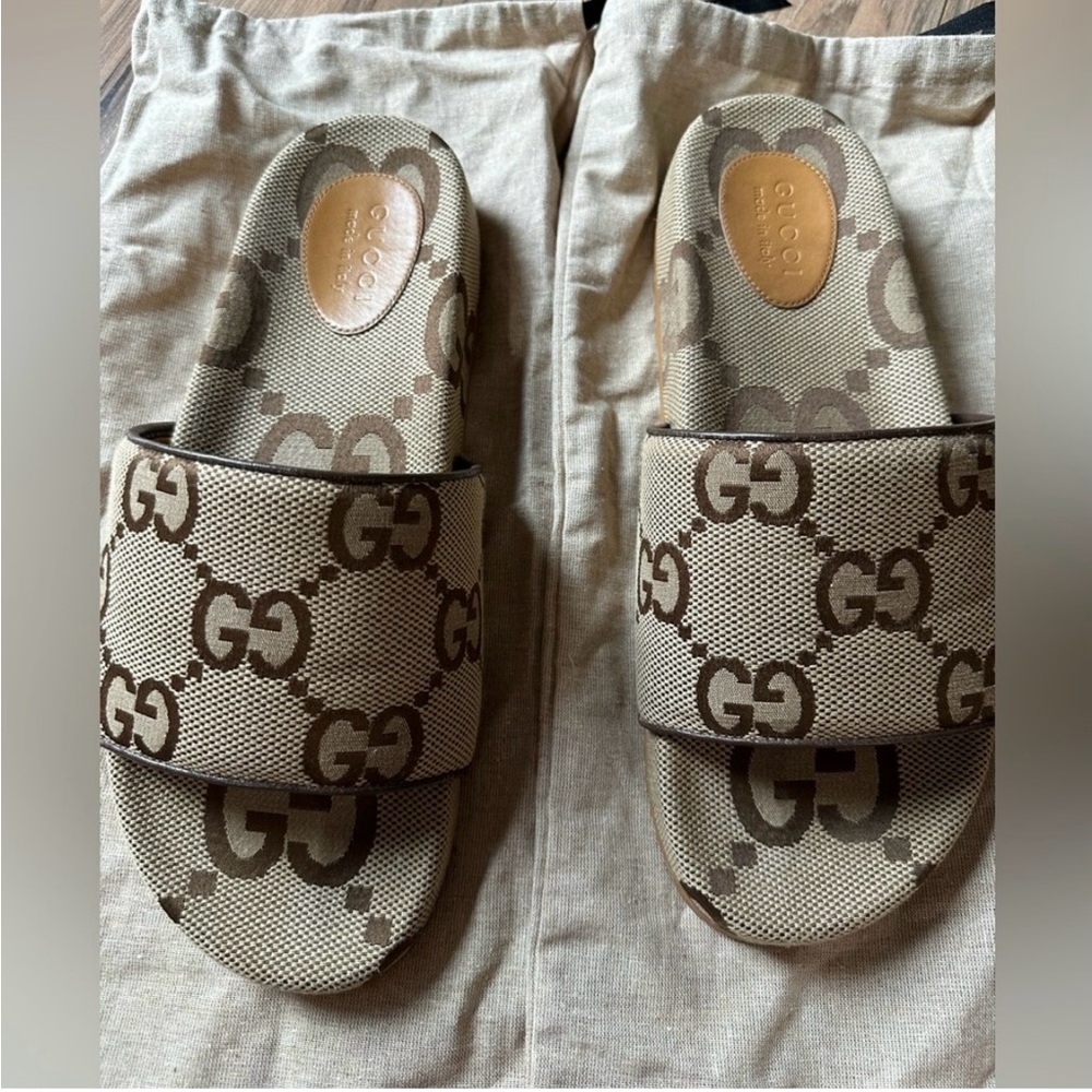 Authentic Gucci GG Slides